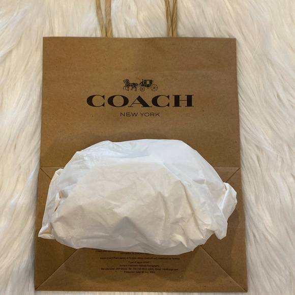 🍒COACH CZ083 ‘Mini Rowan Bag Charm’ in Signature Denim w/ Cherry Charm, NWT - Picture 11 of 13